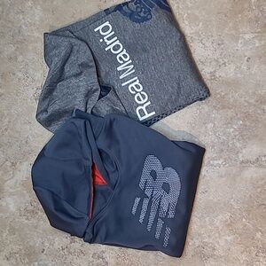 Bundle of 2 boys hoodie size L new balance, real madrid